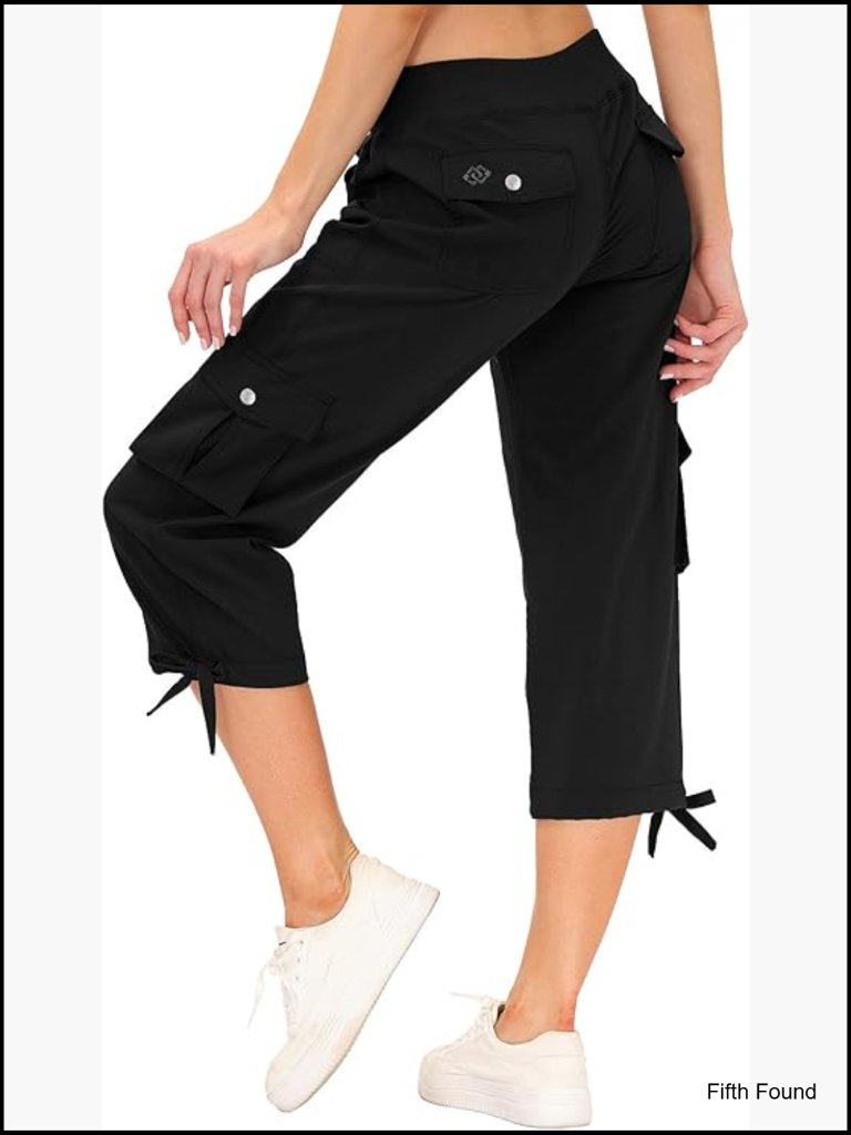 Women's Cargo Capris Hiking Pants Lightweight Quick Dry Outdoor Travel